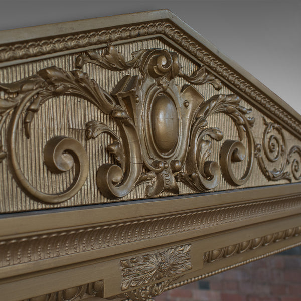 Very Large Antique Overmantel Mirror 230cm x 189.5cm (7'5"x6'2") Classical c1850 - London Fine Antiques