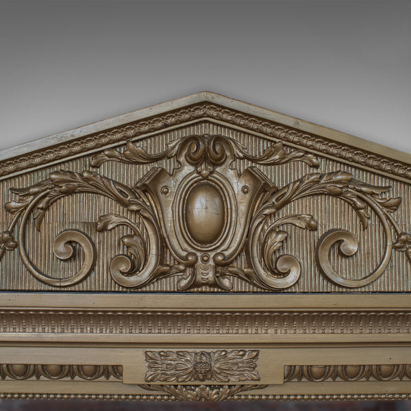Very Large Antique Overmantel Mirror 230cm x 189.5cm (7'5"x6'2") Classical c1850 - London Fine Antiques