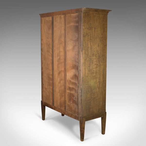 Vintage 1940's Swedish Wardrobe, AB Br Miller, Art Deco Press Cupboard, Walnut - London Fine Antiques