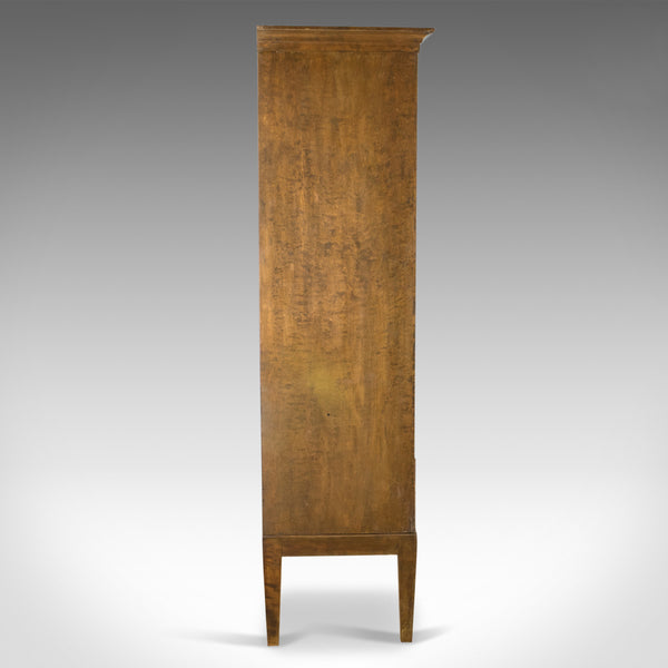 Vintage 1940's Swedish Wardrobe, AB Br Miller, Art Deco Press Cupboard, Walnut - London Fine Antiques