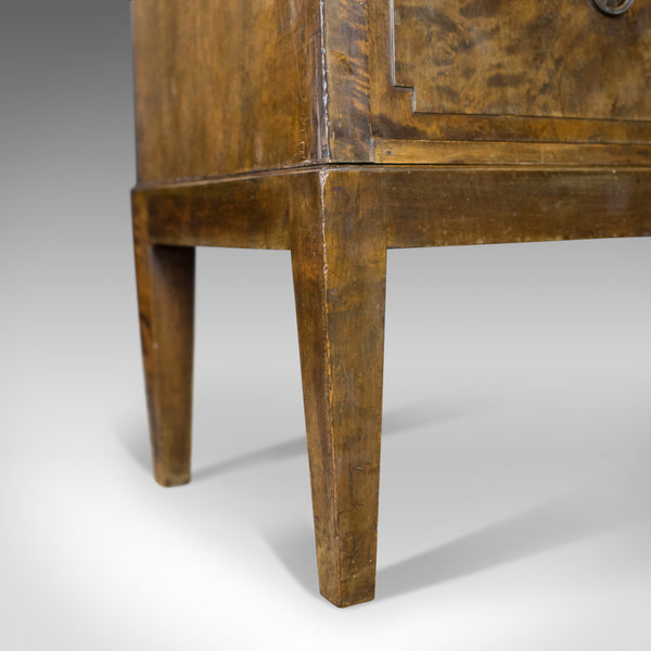 Vintage 1940's Swedish Wardrobe, AB Br Miller, Art Deco Press Cupboard, Walnut - London Fine Antiques