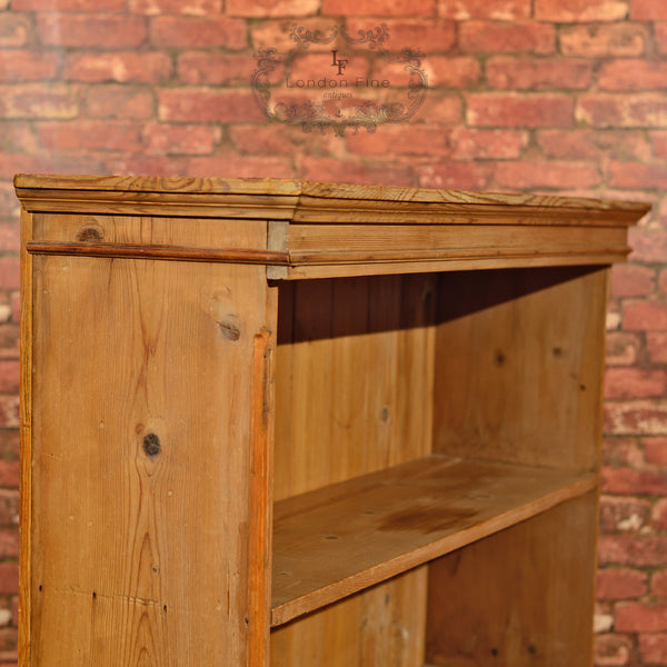 Victorian Pine Bookcase, Dresser Top c.1900 - London Fine Antiques