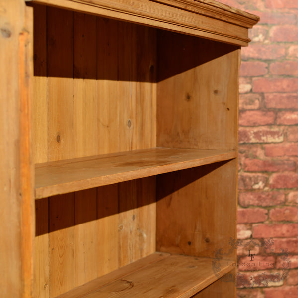 Victorian Pine Bookcase, Dresser Top c.1900 - London Fine Antiques