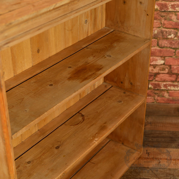 Victorian Pine Bookcase, Dresser Top c.1900 - London Fine Antiques