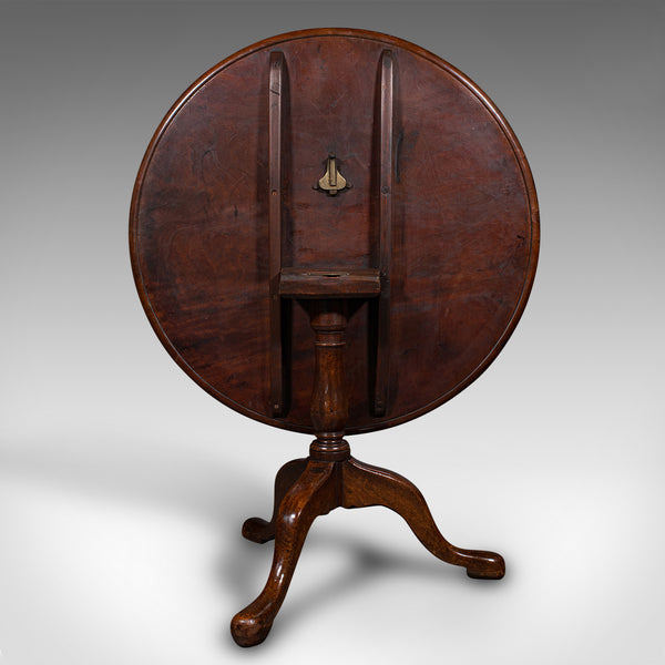 3 Feet Wide Antique Tilt Top Table, English, Reception Hall, Breakfast, Georgian