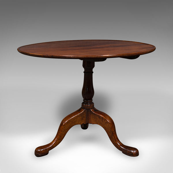 3 Feet Wide Antique Tilt Top Table, English, Reception Hall, Breakfast, Georgian