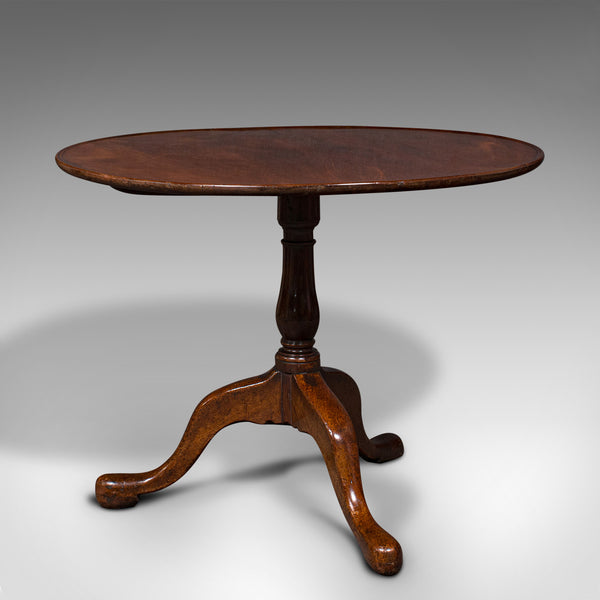 3 Feet Wide Antique Tilt Top Table, English, Reception Hall, Breakfast, Georgian