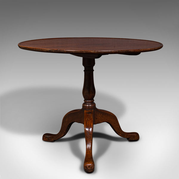 3 Feet Wide Antique Tilt Top Table, English, Reception Hall, Breakfast, Georgian