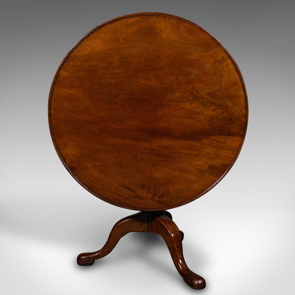 3 Feet Wide Antique Tilt Top Table, English, Reception Hall, Breakfast, Georgian