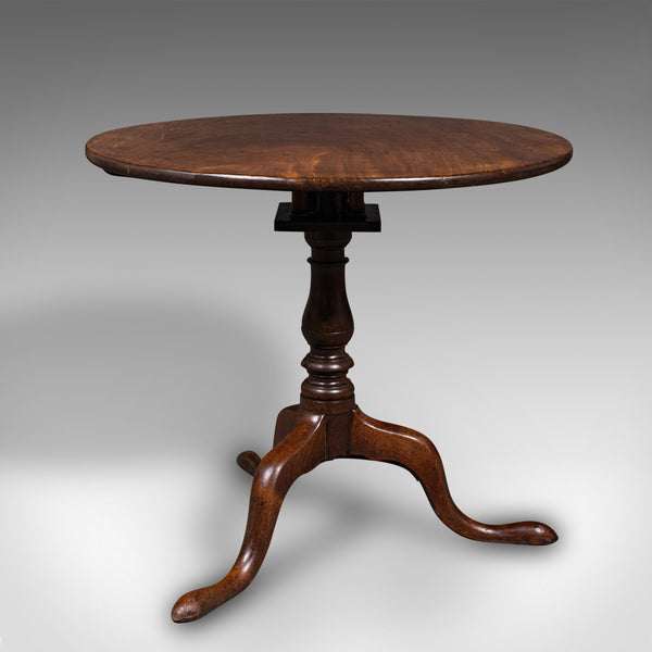 Antique Occasional Table, English, Tilt Top, Lamp, Afternoon Tea, Georgian, 1800