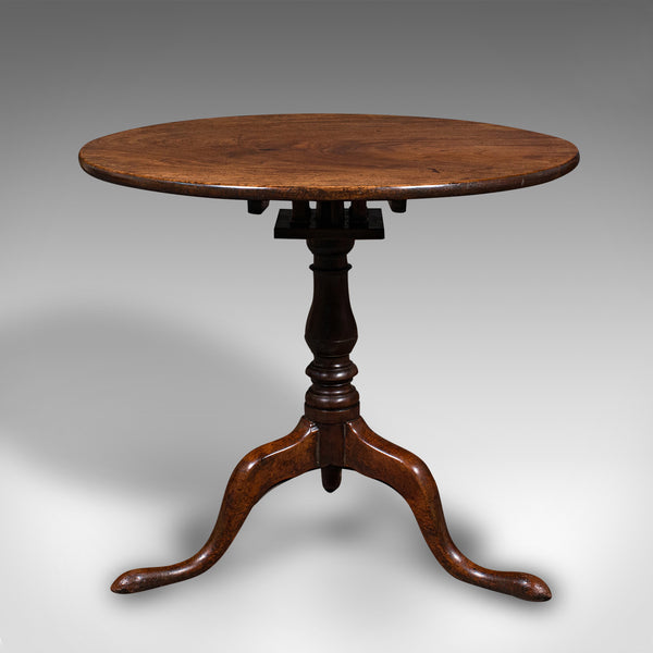 Antique Occasional Table, English, Tilt Top, Lamp, Afternoon Tea, Georgian, 1800