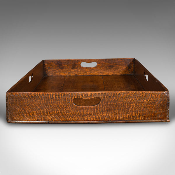 Large Antique Baker's Tray, English, Oak, Butler, Serving, Georgian, Circa 1750