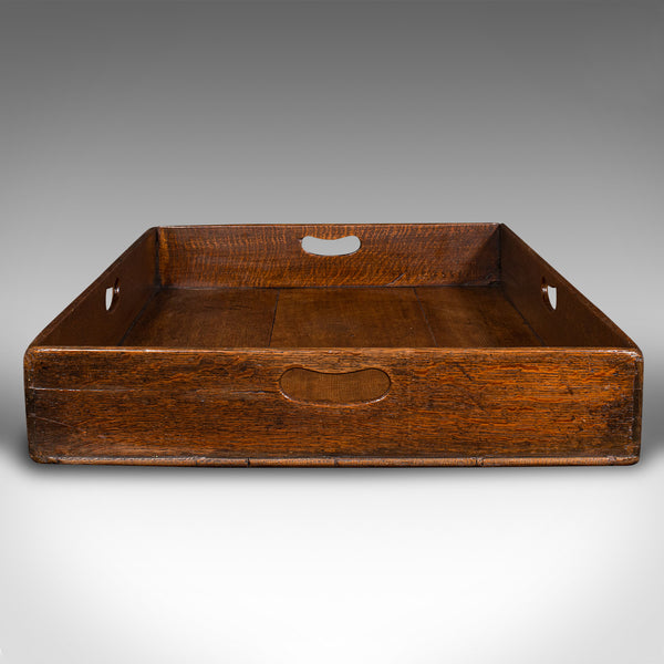 Large Antique Baker's Tray, English, Oak, Butler, Serving, Georgian, Circa 1750