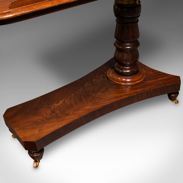 Antique Gentleman's Reading Table, English, Adjustable, Writing Desk, Victorian