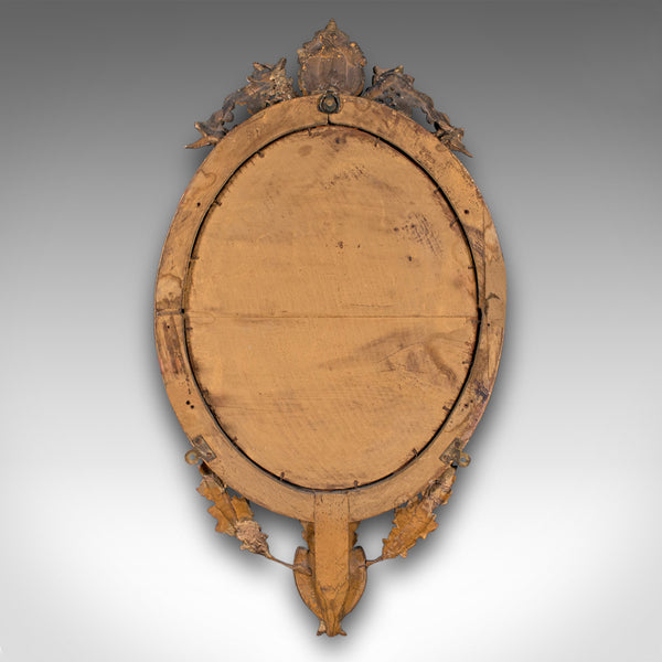 Antique Ornate Wall Mirror, French, Gilt Gesso, Bevelled Glass, Victorian, 1900