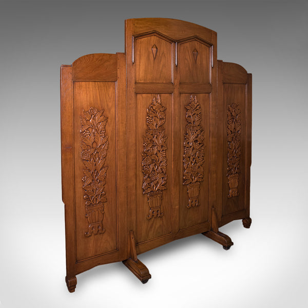 Large Vintage Dressing Screen, Oriental, Folding, Privacy, Room Divider, Retail
