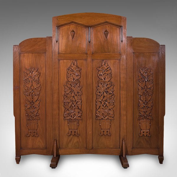 Large Vintage Dressing Screen, Oriental, Folding, Privacy, Room Divider, Retail