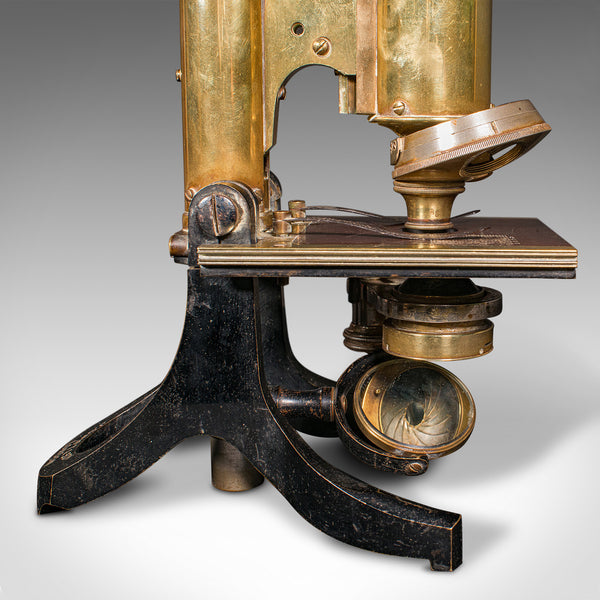 Antique Cased Microscope, English, Scientific Instrument, J Swift, Victorian