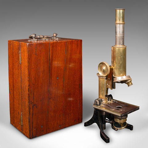 Antique Cased Microscope, English, Scientific Instrument, J Swift, Victorian
