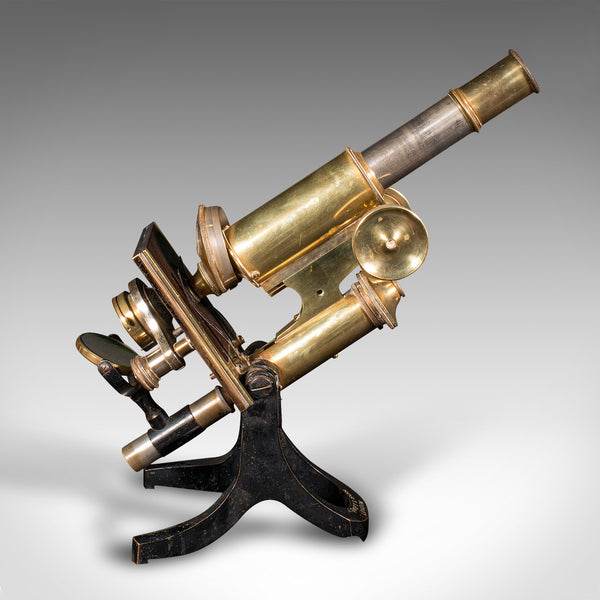 Antique Cased Microscope, English, Scientific Instrument, J Swift, Victorian