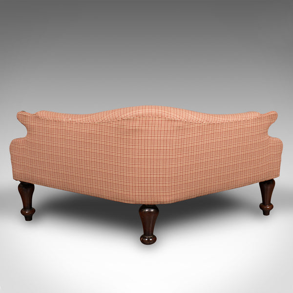Antique Love Seat, English, Walnut, Duet Bench, Dog Bed, Small Settee, Victorian