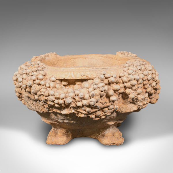 Small Vintage Decorative Planter, Continental, Stone, Garden Jardiniere, C.1950