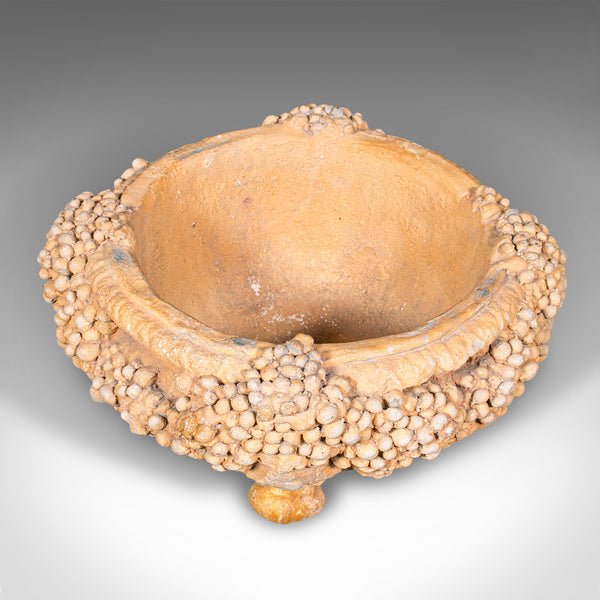 Small Vintage Decorative Planter, Continental, Stone, Garden Jardiniere, C.1950