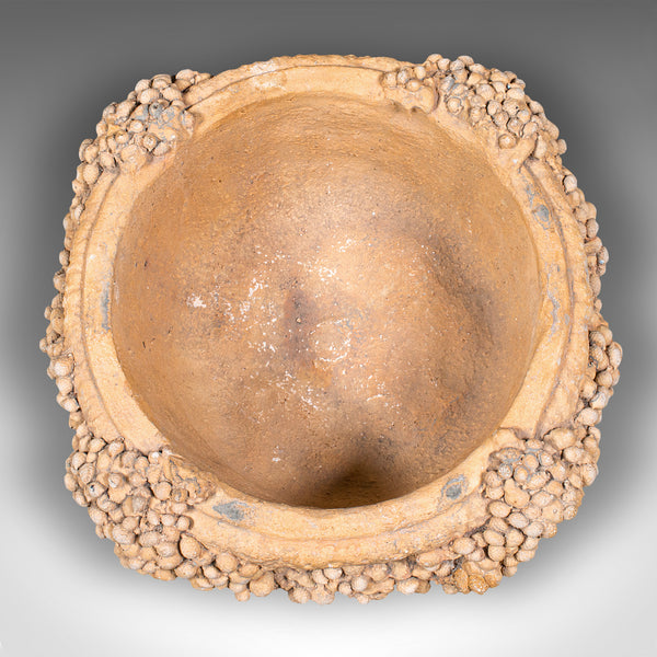 Small Vintage Decorative Planter, Continental, Stone, Garden Jardiniere, C.1950