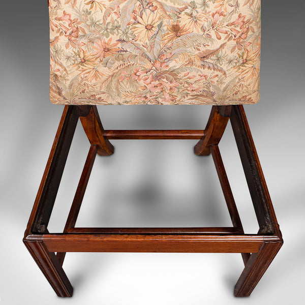 6 Antique Dining Room Chairs, English, Walnut, After Chippendale, Georgian, 1800