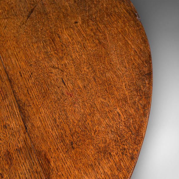 Antique Tilt Top Occasional Table, English, Oak, Side, Lamp, Georgian, C.1780