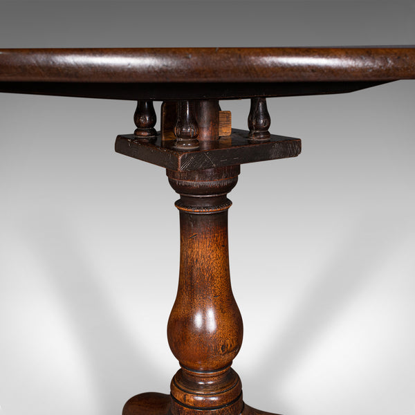 Antique Tilt Top Table, English, Mahogany, Side, Lamp, Rotary, Georgian, C.1760