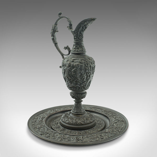 Antique Oil Ewer, Italian, Bronze, Grand Tour Serving Jug, Victorian, Circa 1850