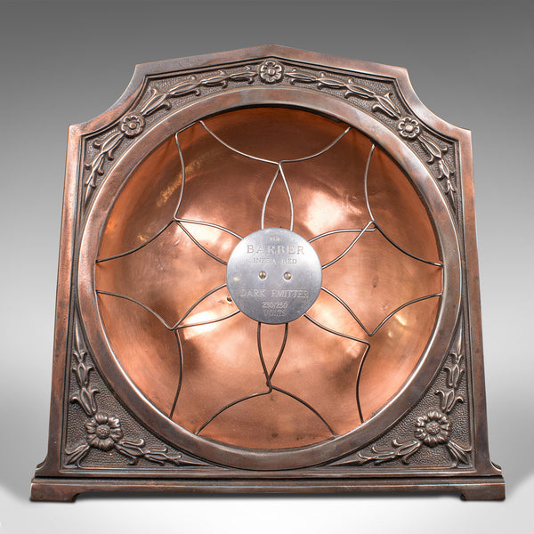 Vintage Decorative Accent Lamp, English, Cast Alloy, Copper, Converted, C.1930