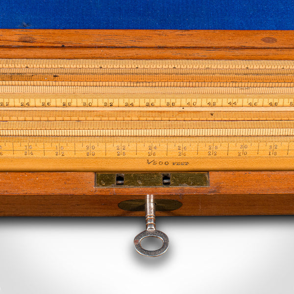 Set of Vintage Draughtsman's Rules, English, Engineer's Instruments, Circa 1930