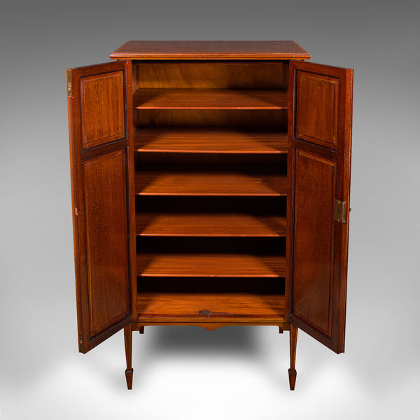 Antique Gentleman's Literary Cabinet, English, Music, Folio Stand, Edwardian