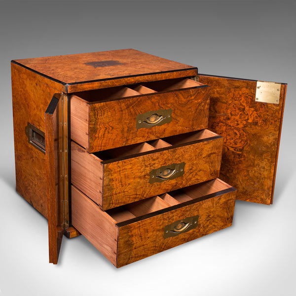 Antique Gentleman's Cigar Humidor, English, Campaign Smoker's Box, Regency, 1820