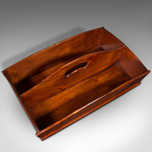 Antique Valet's Work Box, English, Butler's Carry, Cutlery Tray, Edwardian, 1910