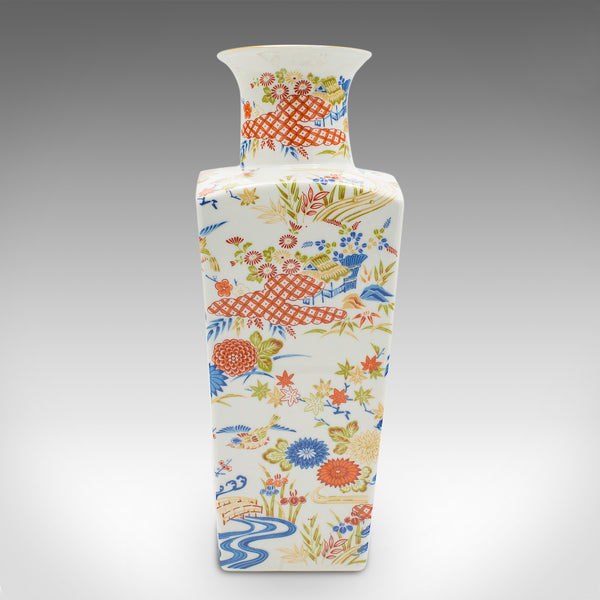 Vintage Art Deco Revival Vase, Chinese, Ceramic, Flower Pot, Late 20th Century