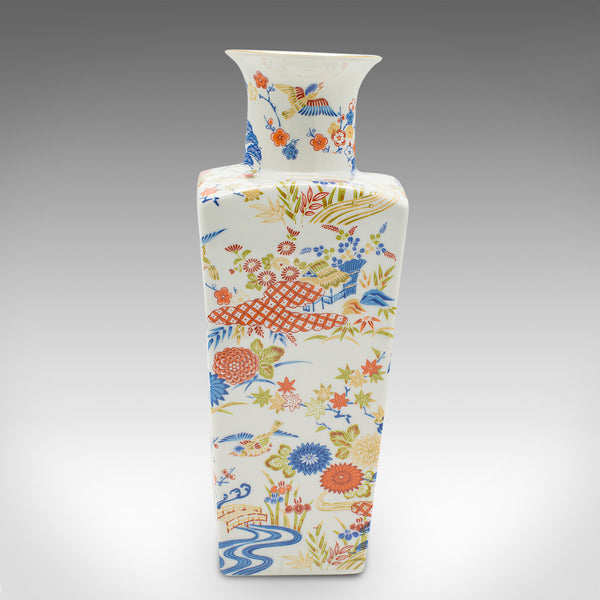 Vintage Art Deco Revival Vase, Chinese, Ceramic, Flower Pot, Late 20th Century