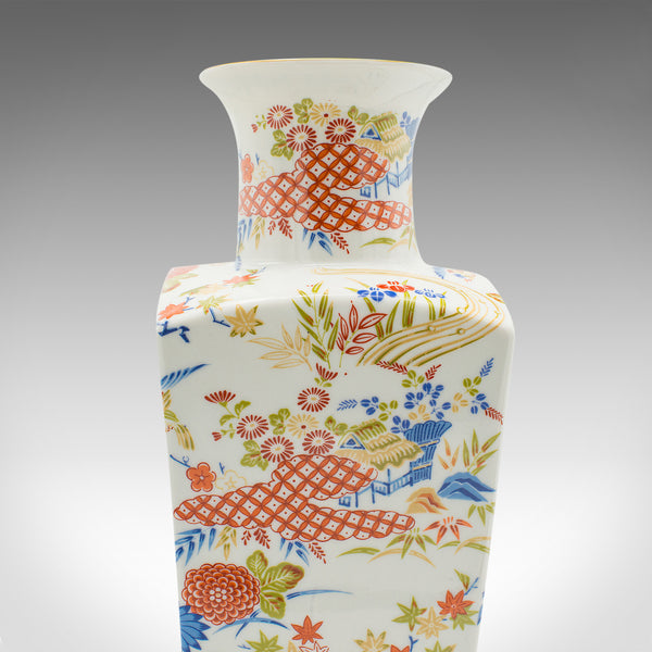 Vintage Art Deco Revival Vase, Chinese, Ceramic, Flower Pot, Late 20th Century