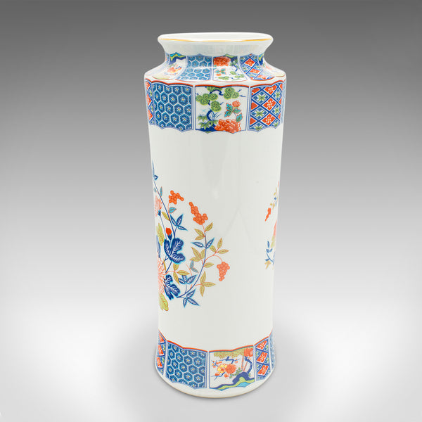 Vintage Decorative Stem Vase, Chinese, Ceramic, Flower Sleeve, Art Deco Revival