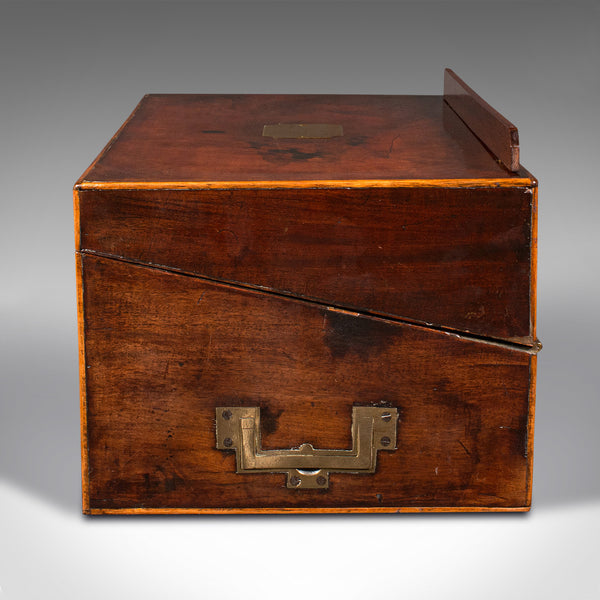 Antique Rector's Writing Slope, English, Correspondence Case, Georgian, C.1800