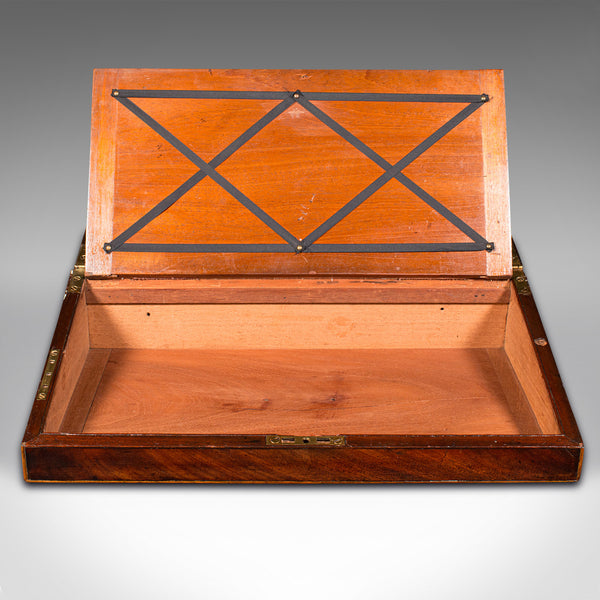 Antique Rector's Writing Slope, English, Correspondence Case, Georgian, C.1800