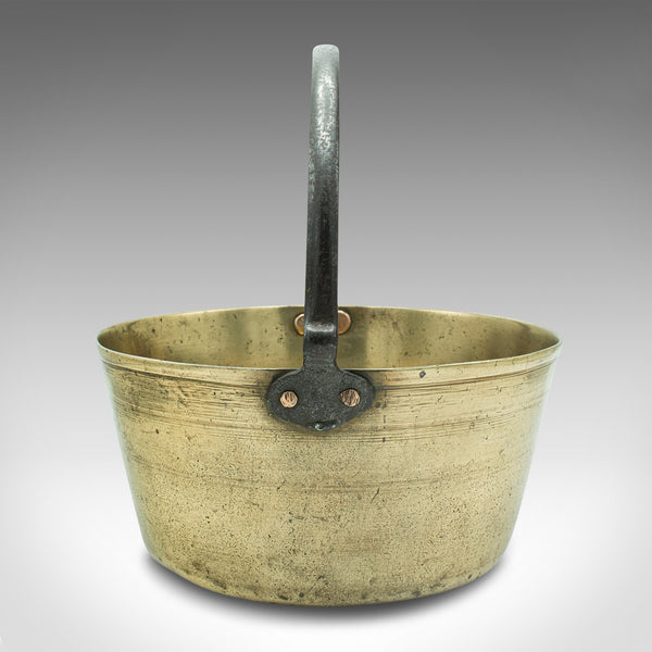 Antique Decorative Jam Pan, English, Brass Planter, Jardiniere, Georgian, C.1800