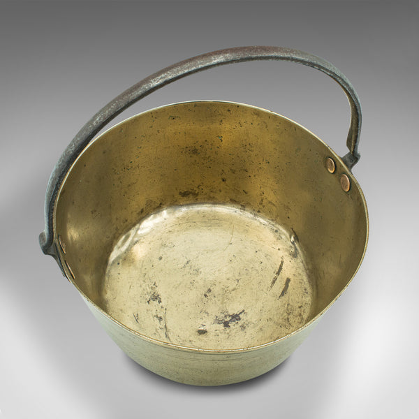 Antique Decorative Jam Pan, English, Brass Planter, Jardiniere, Georgian, C.1800
