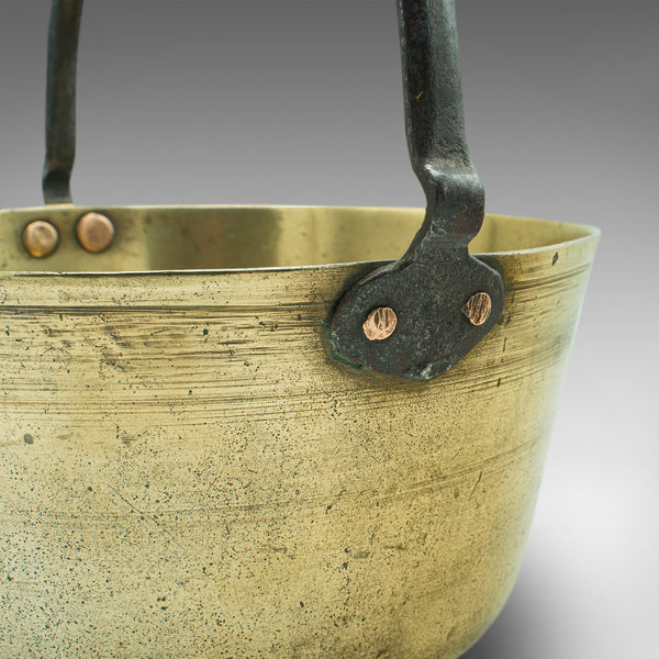 Antique Decorative Jam Pan, English, Brass Planter, Jardiniere, Georgian, C.1800