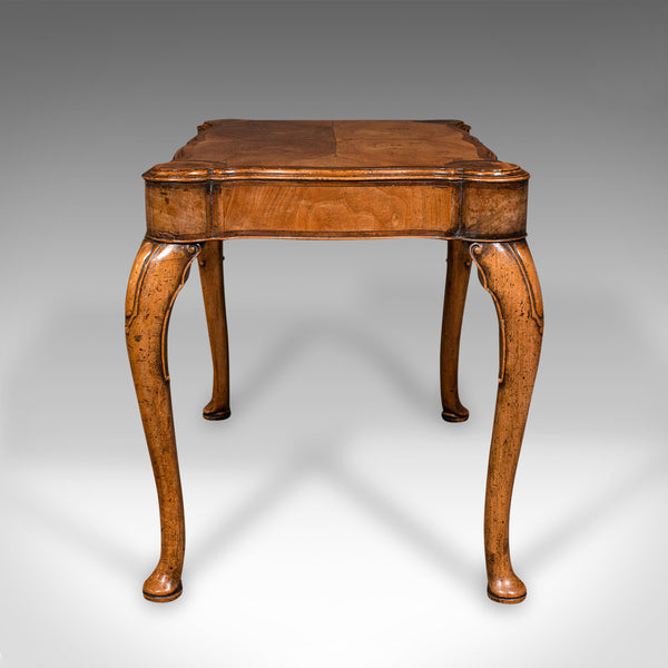 Antique Lamp Table, English Walnut, Occasional, Georgian Revival, Art Deco, 1920