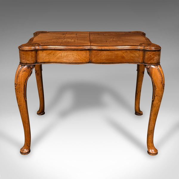 Antique Lamp Table, English Walnut, Occasional, Georgian Revival, Art Deco, 1920