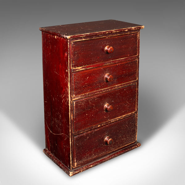 Small Set Of Antique Apothecary Drawers, English, Pine, Countertop, Edwardian