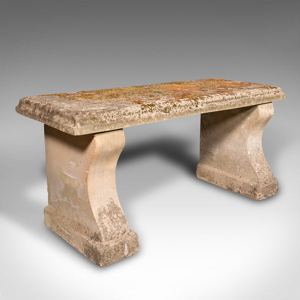 Vintage 2 Seater Garden Bench, English, Outdoor Seat, Mid Century, Circa 1950